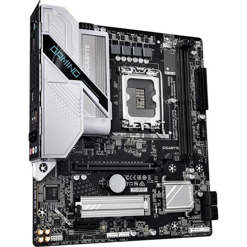 Placa de baza GIGABYTE H810M GAMING WIFI6, LGA1851, DDR5, BT, Wi-Fi, mATX, Negru