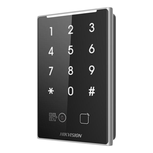 Cititor de proximitate MIFAR, cod QR, Wiegand, RS-485, tastatura integrata -HIKVISION DS-K1109DKB-QR 1 Cititor de proximitate MIFAR, cod QR, Wiegand, RS-485, tastatura integrata -HIKVISION DS-K1109DKB-QR