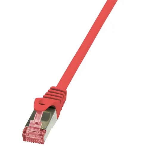 Cablu S/FTP LOGILINK Cat6, LSZH, cupru, 0.5 m, rosu, AWG27, dublu ecranat CQ2024S 1 Cablu S/FTP LOGILINK Cat6, LSZH, cupru, 0.5 m, rosu, AWG27, dublu ecranat CQ2024S