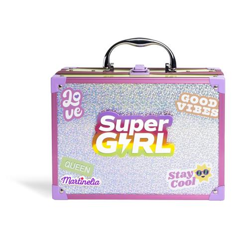 Trusa de machiaj Martinelia - Supergirl, Gentuta cu oglinda Led 1 Trusa de machiaj Martinelia - Supergirl, Gentuta cu oglinda Led
