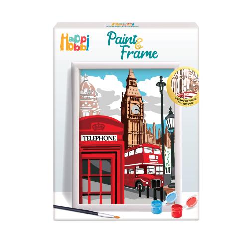Set pentru desen HappiHobbi - Picteaza & Inrameaza, Majestic London 1 Set pentru desen HappiHobbi - Picteaza & Inrameaza, Majestic London
