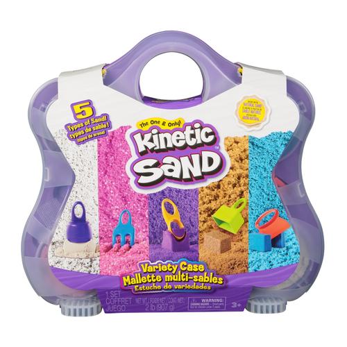 Set Kinetic Sand - Geanta pentru plaja, Variety Case 1 Set Kinetic Sand - Geanta pentru plaja, Variety Case