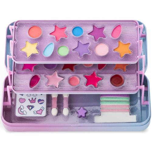 Set de infrumusetare Martinelia - Little Unicorn, Cutie metalica cu 3 compartimente 1 Set de infrumusetare Martinelia - Little Unicorn, Cutie metalica cu 3 compartimente