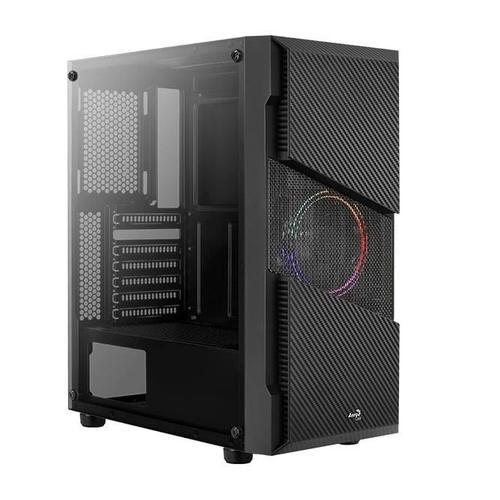 Carcasa Aerocool Menace Saturn V1, iluminare FRGB, Mid Tower (Negru) 1 Carcasa Aerocool Menace Saturn V1, iluminare FRGB, Mid Tower (Negru)