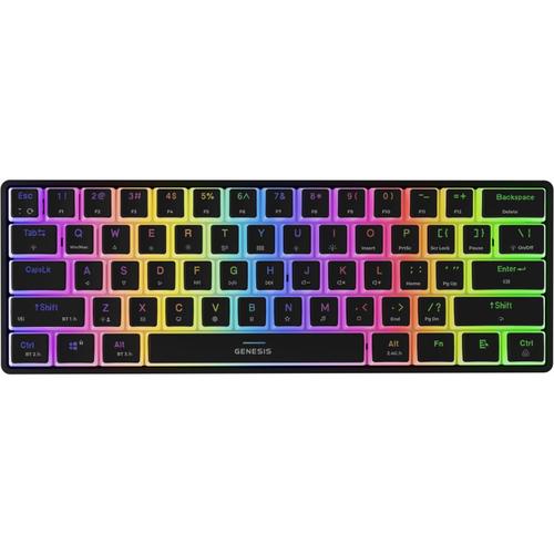 Tastatura Gaming Mecanica Genesis THOR 660 G2 RGB Gateron Red Switch, Bluetooth/USB, layout US (Negru) 1 Tastatura Gaming Mecanica Genesis THOR 660 G2 RGB Gateron Red Switch, Bluetooth/USB, layout US (Negru)