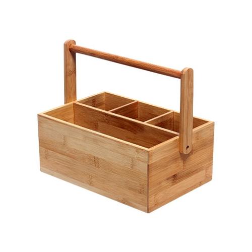 Suport tacamuri si condimente 30 x 21 cm, bambus - Zokura 1 Suport tacamuri si condimente 30 x 21 cm, bambus - Zokura