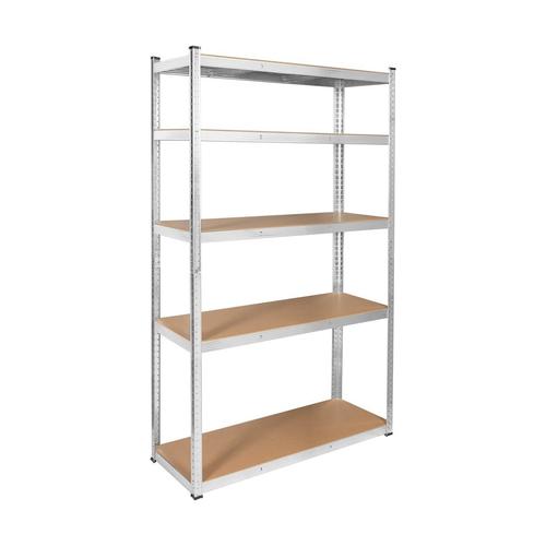 Raft metalic magazin 205x120x45cm, REBEL, Argintiu/Maro 1 Raft metalic magazin 205x120x45cm, REBEL, Argintiu/Maro
