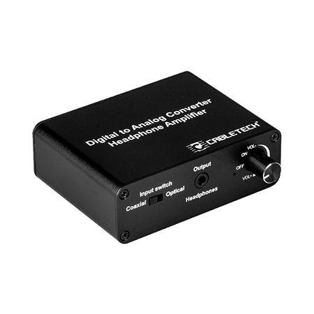 Convertor semnal digital la analog Cabletech ZLA0857-3, cu iesire casti (Negru) 1 Convertor semnal digital la analog Cabletech ZLA0857-3, cu iesire casti (Negru)