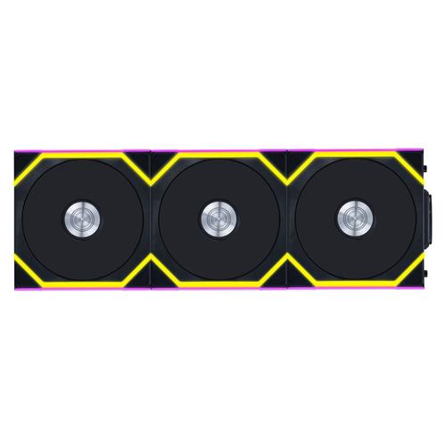 Set 3 ventilatore Lian Li UNI FAN SL Wireless, iluminare ARGB, PWM Controller, 120 mm