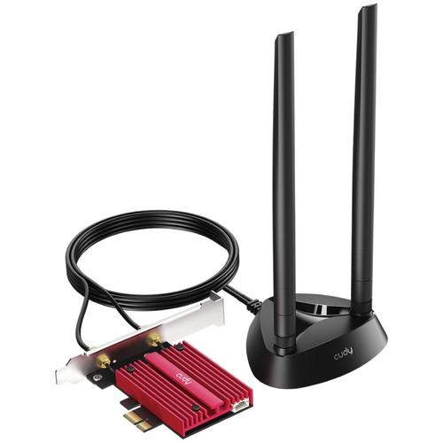 Placa de retea Cudy WE4000, AXE5400, Tri-Band, Wi-Fi 6E, PCIe, Bluetooth 5.3 1 Placa de retea Cudy WE4000, AXE5400, Tri-Band, Wi-Fi 6E, PCIe, Bluetooth 5.3