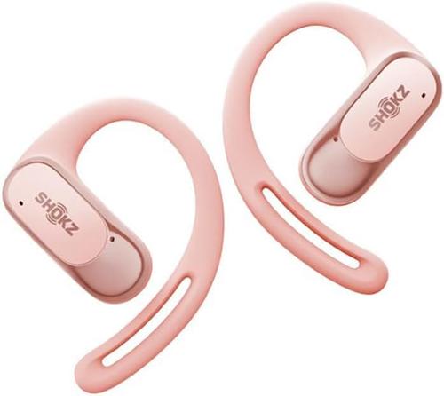Casti alergare wireless Shokz OpenFit Air, Technologie DirectPitch™, Autonomie 6/28 ore, IP54 (Roz) 1 Casti alergare wireless Shokz OpenFit Air, Technologie DirectPitch™, Autonomie 6/28 ore, IP54 (Roz)