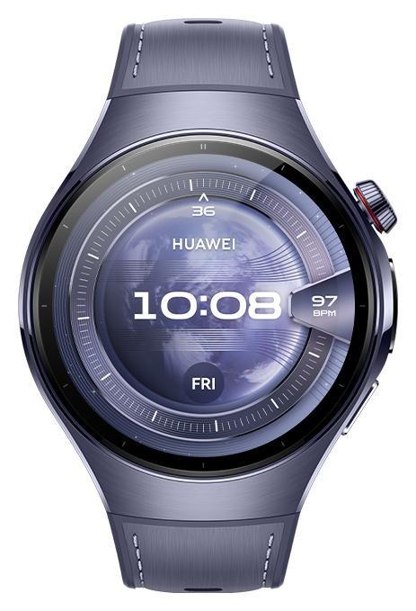 Smartwatch Huawei Watch 5, 46mm, Ecran AMOLED 1.5inch, Bluetooth, NFC, GPS, ECG, 5 ATM, Bratara Compozit (Violet)