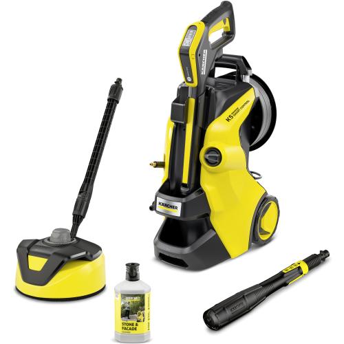 Aparat de spalat cu presiune Karcher K5 Premium Smart Control Home Flex, putere 2100 W, 145 bar presiune maxima, 500 l/h debit maxim,furtun presiune PremiumFlex 10 m, sistem Plug 'n' Clean,perie T5 , detergent 0.5L, Bluetooth, pistol G180Q Smart Control 1 Aparat de spalat cu presiune Karcher K5 Premium Smart Control Home Flex, putere 2100 W, 145 bar presiune maxima, 500 l/h debit maxim,furtun presiune PremiumFlex 10 m, sistem Plug 'n' Clean,perie T5 , detergent 0.5L, Bluetooth, pistol G180Q Smart Control