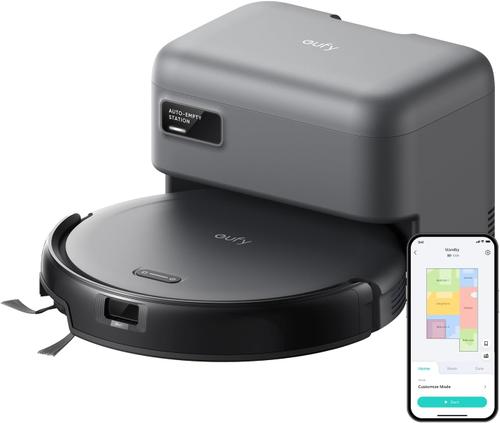 Aspirator robot eufy Robot Vacuum C10, 4000 Pa, Autonomie 120 minute, Wi-Fi 2.4Ghz, Sac statie 3 l, Navigatie Lidar, 4000 Pa (Gri)