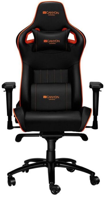 Scaun Gaming Canyon Corax (Negru/Portocaliu)