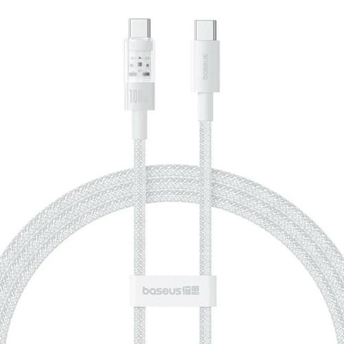 Cablu de date Baseus Gem, Fast Charging, USB Type-C la USB Type-C 100W, 2m, Alb 1 Cablu de date Baseus Gem, Fast Charging, USB Type-C la USB Type-C 100W, 2m, Alb