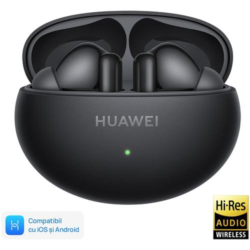 Casti True Wireless In-Ear Huawei FreeBuds 6i, Bluetooth, Hybrid ANC, Microfon, IP54, Multi connect (Negru) 1 Casti True Wireless In-Ear Huawei FreeBuds 6i, Bluetooth, Hybrid ANC, Microfon, IP54, Multi connect (Negru)