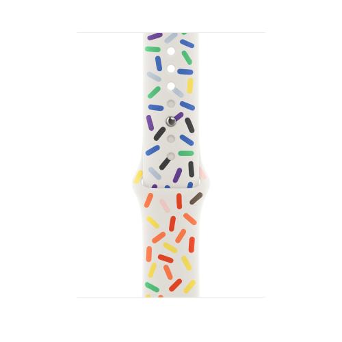 Curea Smartwatch Apple MUQ43ZM/A pentru Watch 45mm, Pride Edition Sport Band, M/L (Multicolor)