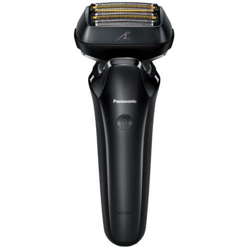Aparat de ras Panasonic ES-LS6A-K803, 6 lame, inchJapanese Blade Technologyinch, Trimmer, Senzor pentru barba, 50min autonomie Li-Ion, Wet & Dry, Cap Flexibil 22D, Cutie de transport, Negru