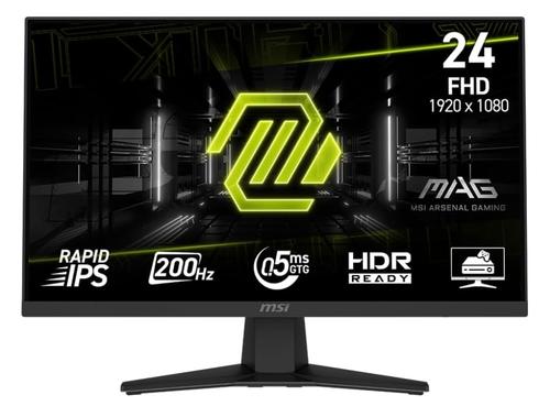 Monitor Gaming Rapid IPS LED MSI 23.8inch MAG 244F, Full HD (1920 x 1080), HDMI, DisplayPort, 200 Hz, 0.5 ms (Negru)