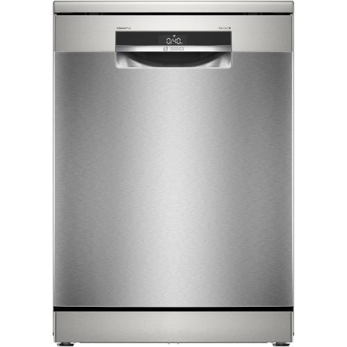 Masina de spalat vase Bosch SMS6ECI15E, 14 seturi, 6 programe, ExtraDry, Silence Plus, Sistem Rackmatic, Home Connect, EcoSilence Drive, Tab-count, Clasa A, 60 cm (Inox anti-amprenta)