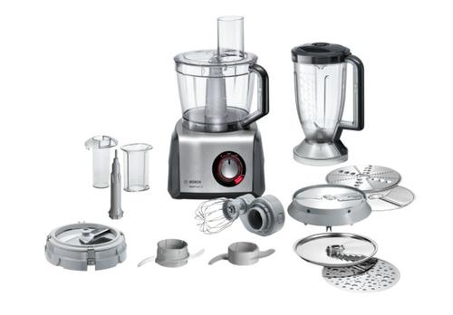 Robot de bucatarie Bosch MC812M865, 1250 W, Bol 3.9 L, Blender 1.5 L (Negru/Argintiu)