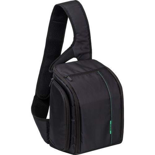 Geanta foto Rivacase 7470 PS SLR, Negru/Verde 1 Geanta foto Rivacase 7470 PS SLR, Negru/Verde