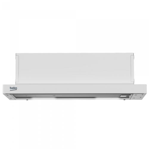 Hota incorporabila telescopica Beko HNT61310WH, Putere de absorbtie 300 mc/h, 3 Trepte de viteza, Iluminare LED (Alb)