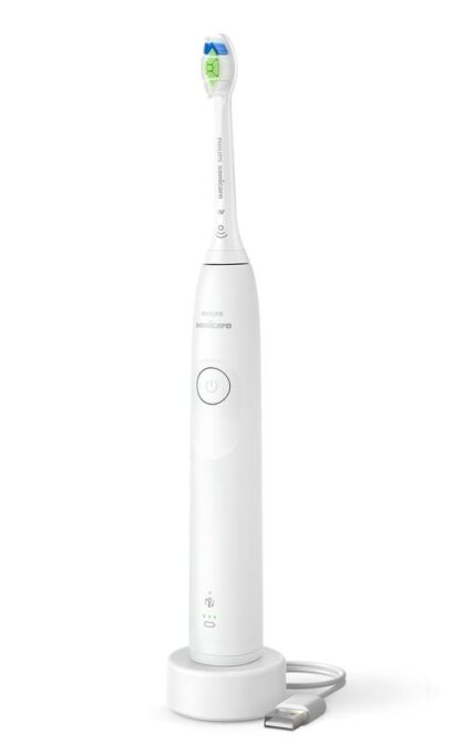 Periuta de dinti electrica Philips Sonicare HX7108/01, 62.000 miscari/minut, autonomie 21 zile, 1 mod periere, 2 intensitati, senzor presiune integrat, functia BrushSync, inclus capat de periere Otimal White (Alb) 1 Periuta de dinti electrica Philips Sonicare HX7108/01, 62.000 miscari/minut, autonomie 21 zile, 1 mod periere, 2 intensitati, senzor presiune integrat, functia BrushSync, inclus capat de periere Otimal White (Alb)