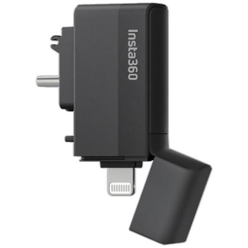 Cititor de carduri Insta360 CINSAAQ/C, USB-C, Lightning, pentru Insta360 One X3 (Negru) 1 Cititor de carduri Insta360 CINSAAQ/C, USB-C, Lightning, pentru Insta360 One X3 (Negru)