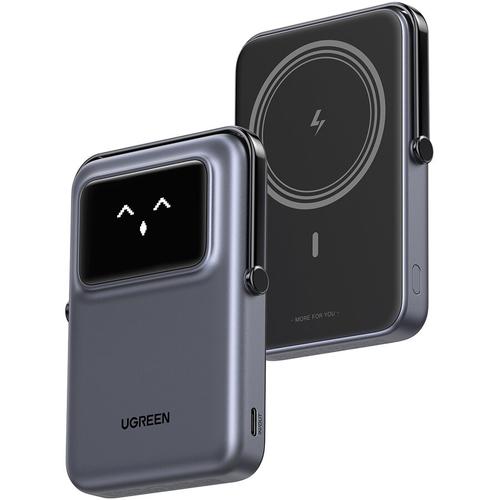 Baterie externa UGREEN Uno PB572, 10000mAh, 20W, Digital Display, 5V/3A (Gri/Negru) 1 Baterie externa UGREEN Uno PB572, 10000mAh, 20W, Digital Display, 5V/3A (Gri/Negru)
