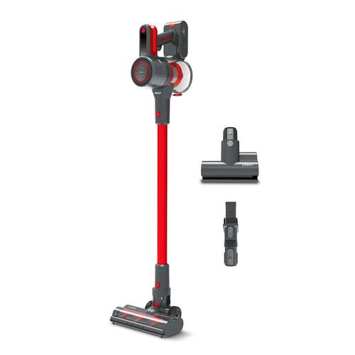 Aspirator vertical 2 in 1 Polti PBEU0121 Forzaspira D-Power SR550, Multi-ciclonic, Rezervor 0.6 L, Acumulator 29.6 V, 3 programe, Filtru EPA, 4 stagii de filtrare (Rosu/Gri)