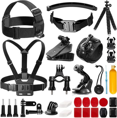 Kit accesorii AKASO SYZ0014-BK-01 – suporti clema si ventuza, telecomanda WiFi, curele, mini trepied, maner plutitor (Negru) 1 Kit accesorii AKASO SYZ0014-BK-01 – suporti clema si ventuza, telecomanda WiFi, curele, mini trepied, maner plutitor (Negru)