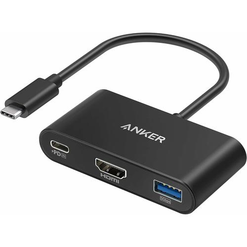 Hub Anker PowerExpand 3-in-1,100W Power Delivery, USB-C, 4K HDMI, USB 3.0, Negru 1 Hub Anker PowerExpand 3-in-1,100W Power Delivery, USB-C, 4K HDMI, USB 3.0, Negru