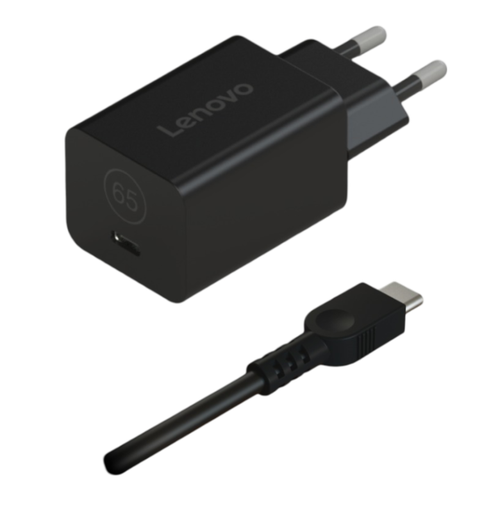Incarcator retea Lenovo GaN Nano, 65W USB-C, Negru 1 Incarcator retea Lenovo GaN Nano, 65W USB-C, Negru