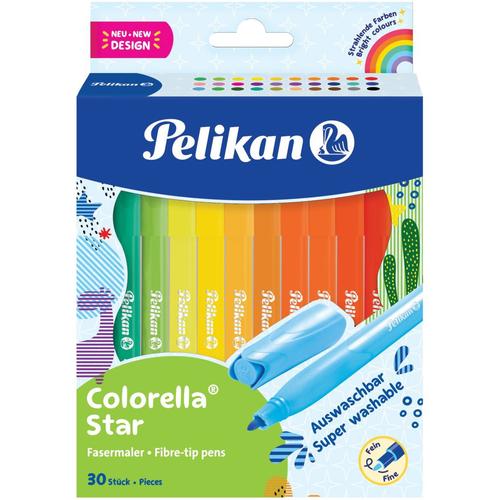 Set 30 Carioci Pelikan Colorella Star C302, vârf 0,8mm 1 Set 30 Carioci Pelikan Colorella Star C302, vârf 0,8mm
