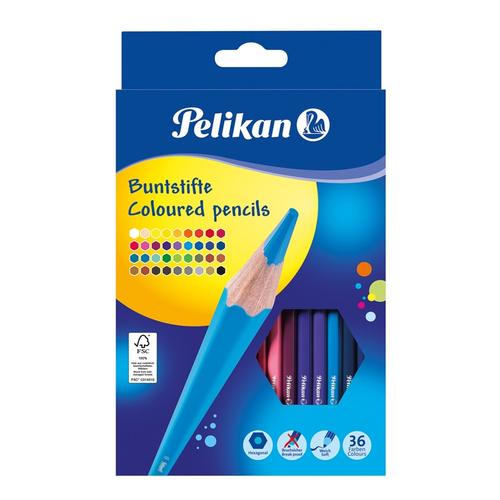 Set creioane color Pelikan, Lacuite, sectiune hexagonala, 36 buc/set 1 Set creioane color Pelikan, Lacuite, sectiune hexagonala, 36 buc/set