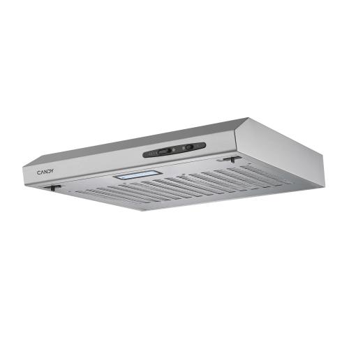 Hota incorporabila Candy CFT610/5S/1, 209 m³/h, 3 viteze, LED, 1 motor, Clasa C, Latime 60 cm (Argintiu)