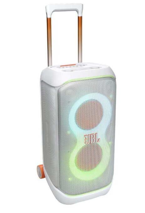 Sistem audio portabil JBL Partybox Stage 320, 240W RMS, Baterie detasabila, IPX4, Auracast, AI Sound Boost (Alb) 1 Sistem audio portabil JBL Partybox Stage 320, 240W RMS, Baterie detasabila, IPX4, Auracast, AI Sound Boost (Alb)