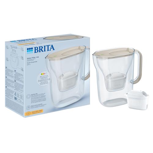 Cana filtranta BRITA Style 2,4 L Maxtra Pro, 1 cartus filtrant (Bej) 1 Cana filtranta BRITA Style 2,4 L Maxtra Pro, 1 cartus filtrant (Bej)