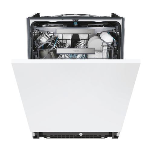 Masina de spalat vase incorporabila HAIER XS 4A4M4PB, 14 seturi, 10 programe, 60 cm, Clasa A, Inverter, Wi-Fi (Alb)