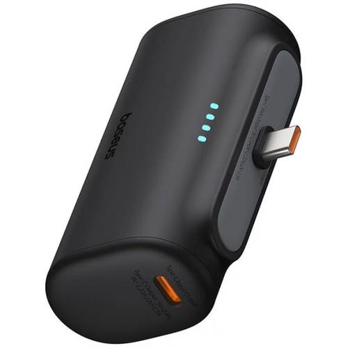 Baterie Externa Baseus Compact P10068306113-00, 5000 mAh, 20 W, PD + FQI, 2 x USB-C (Negru) 1 Baterie Externa Baseus Compact P10068306113-00, 5000 mAh, 20 W, PD + FQI, 2 x USB-C (Negru)