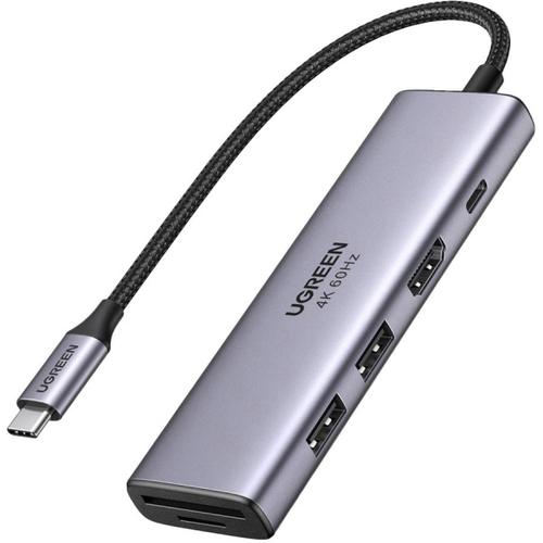 Hub USB-C UGREEN CM511, 2 x USB-A 3.0, 1 x USB-C, 1 x HDMI, 1 x SD, 1 x microSD (Gri) 1 Hub USB-C UGREEN CM511, 2 x USB-A 3.0, 1 x USB-C, 1 x HDMI, 1 x SD, 1 x microSD (Gri)