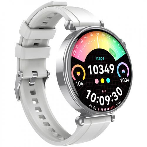 Smartwatch XO Design GT4 Mini, Ecran AMOLED 1.32inch, Autonomie 7 zile, Monitorizare somn si activitate, IP68 (Argintiu)