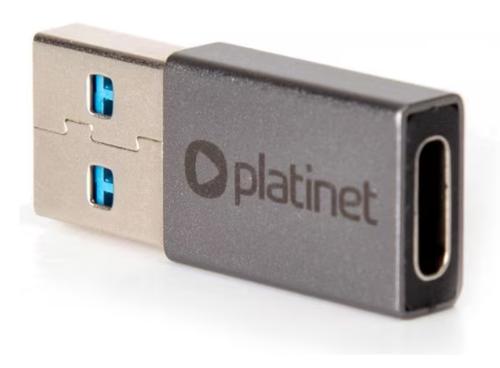 Adaptor Platinet PMMA9050, USB 3.2 Tata la USB tip C mama 1 Adaptor Platinet PMMA9050, USB 3.2 Tata la USB tip C mama