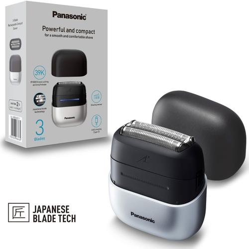 Aparat de ras compact Panasonic Seria 700 ES-CM3BKS503, 3 lame, Japanese blade technlogy, senzor pentru barba, motor liniar ultra-rapid, 45min autonomie Li-Ion, Wet & Dry, incarcare USB type-C (Negru/Argintiu) 1 Aparat de ras compact Panasonic Seria 700 ES-CM3BKS503, 3 lame, Japanese blade technlogy, senzor pentru barba, motor liniar ultra-rapid, 45min autonomie Li-Ion, Wet & Dry, incarcare USB type-C (Negru/Argintiu)