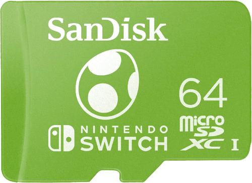 Card memorie SanDisk Nintendo Yosi Edition SDSQXAO-064G-GN6ZN, 64GB, microSDXC
