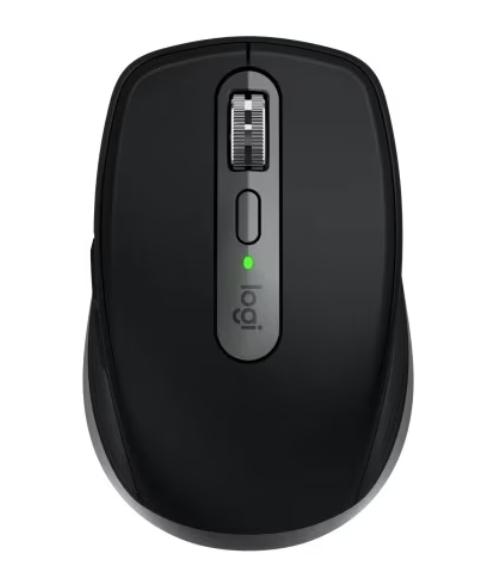 Mouse wireless Logitech MX Anywhere 3S for Mac, Bluetooth, Scroll MagSpeed, Multidevice, USB-C (Negru/Gri)