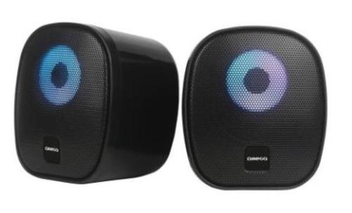 Boxe Omega 115, 2.0, 6W RMS, RGB USB, 3.5mm (Negru)
