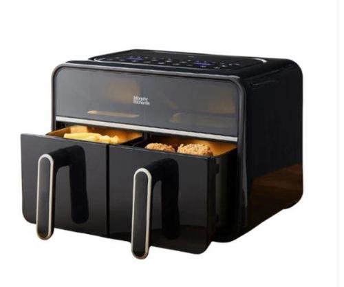 Friteuza dubla cu aer cald Morphy Richards MUC-ADT4B, 1500 W, 7.2 l, Temperatura ajustabila (Negru)